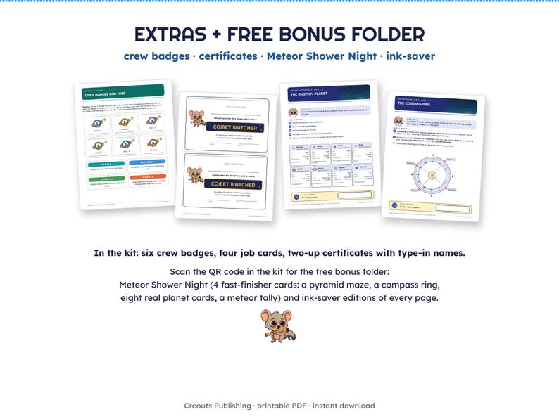 Solar System Escape Room for Grades 4-6, Comet Watch Countdown, Printable Science Game image 9