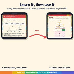 Music Escape Room Game Grades 3-5, Note Pyramid Workshop, Self-Checking Browser + PDF imagen 2