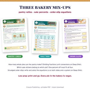 Pi Day Escape Room for Grades 6-8, The Pi Bakery Mix-Up, Printable Math Game image 6
