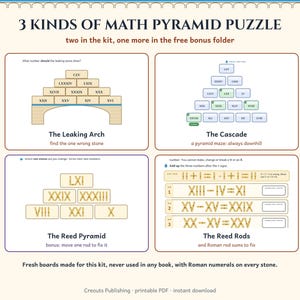 Roman Numerals Escape Room Grades 3-5, The Aqueduct Leak, Printable Math Game image 5