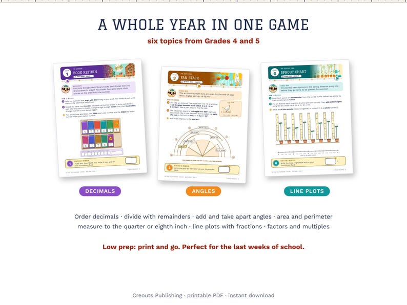 End of Year Math Escape Room Grades 4-5, The Final Bell Countdown, Printable image 6