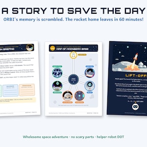 Moon Base Escape Room, Printable Space Party Game for Kids 8-12 (Instant Download) image 7