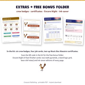 Escape Room Game for Grades 3-5, The Mixed-Up Music Box, Printable Note Reading Activity image 9