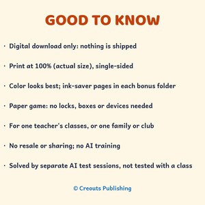Printable Escape Room Bundle Grades 2-6, Reading, Music, Coding, Science Classroom Games image 10