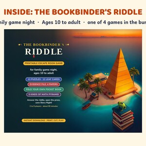 Printable Detective Escape Room Bundle, Family Mystery Games, Ages 8 to Adult, No Crime image 4