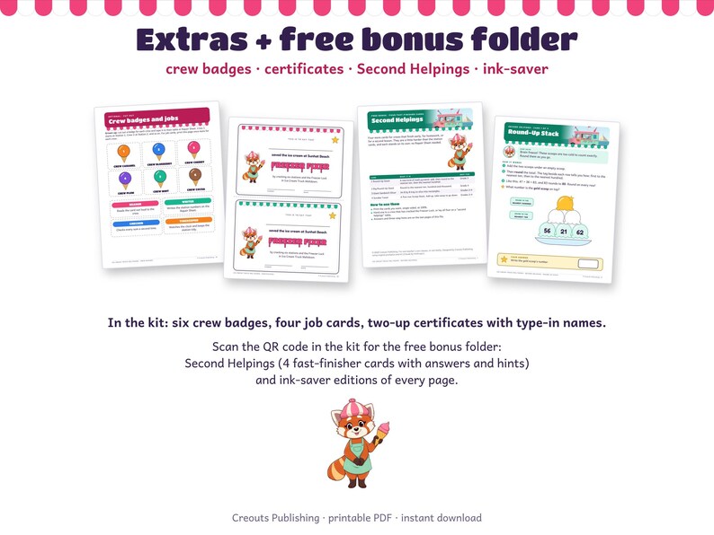 Math Escape Room for Grades 3-4, Ice Cream Truck Meltdown, Printable Classroom Game image 9
