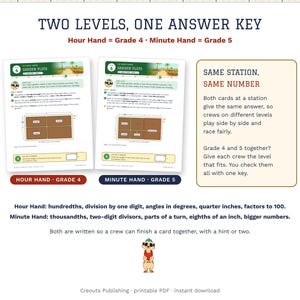 End of Year Math Escape Room Grades 4-5, The Final Bell Countdown, Printable image 4