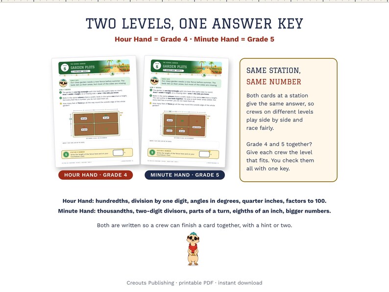 End of Year Math Escape Room Grades 4-5, The Final Bell Countdown, Printable image 4