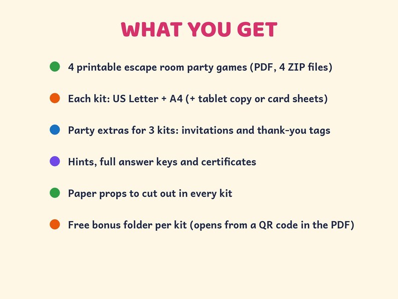 Printable Escape Room Bundle for Kids 6-12, Birthday Party Games, Space, Dinosaur, Jungle, Sky image 8