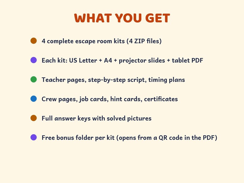 Printable Escape Room Bundle Grades 2-6, Reading, Music, Coding, Science Classroom Games image 8