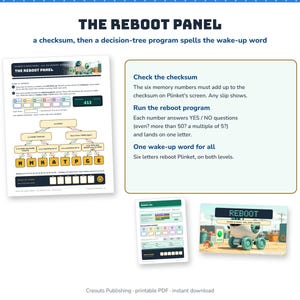 Coding Escape Room for Grades 3-5, Recycling Robot Reboot, Unplugged Printable Game image 7