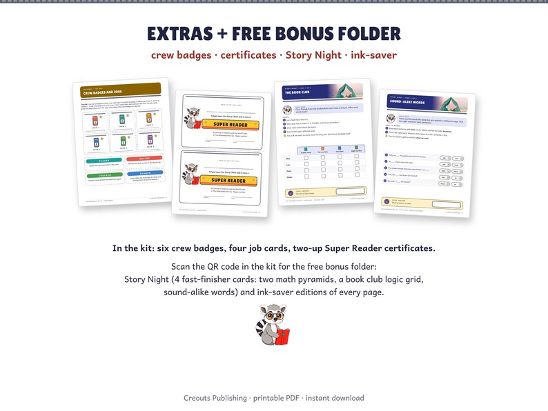 Reading Escape Room for Grades 2-3, The Bookmobile Mix-Up, Printable ELA Game imagen 9