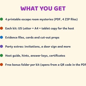 Printable Detective Escape Room Bundle, Family Mystery Games, Ages 8 to Adult, No Crime image 8