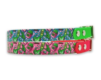 Zombie BioThane® dog collar and leash