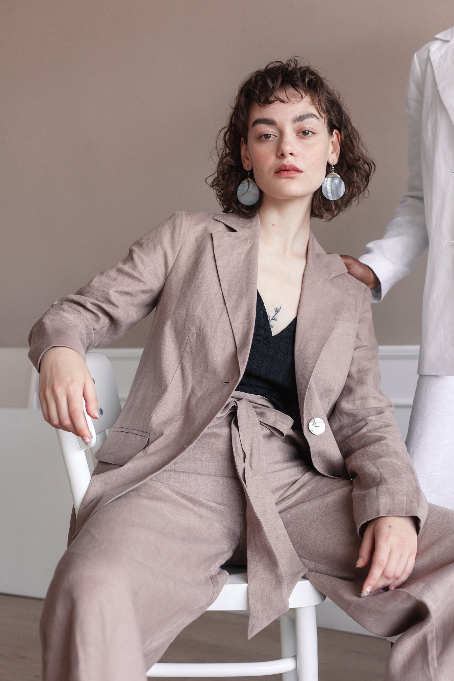 Cocoa Linen Pant Suit Linen Clothes for Women by Citydzen Etsy