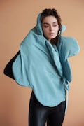 Warm scarf-wrap, designer winter wrap scarf, slow fashion, women's wrap scarf, ecofriendly clothes product logo