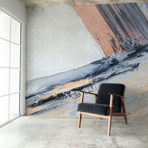 Abstract painting wallpaper, self adhesive, peel and stick wallpaper, wall decor, removable peel and stick wallpaper #444