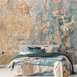 Vintage grunge wall mural, abstract wallpaper, old concrete wallpaper, peel and stick, self adhesive or regular wallpaper #722