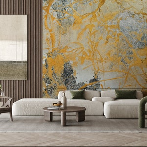 Vintage style abstract wall mural, grunge wallpaper, stone wallpaper, peel and stick, self adhesive or regular wallpaper #719