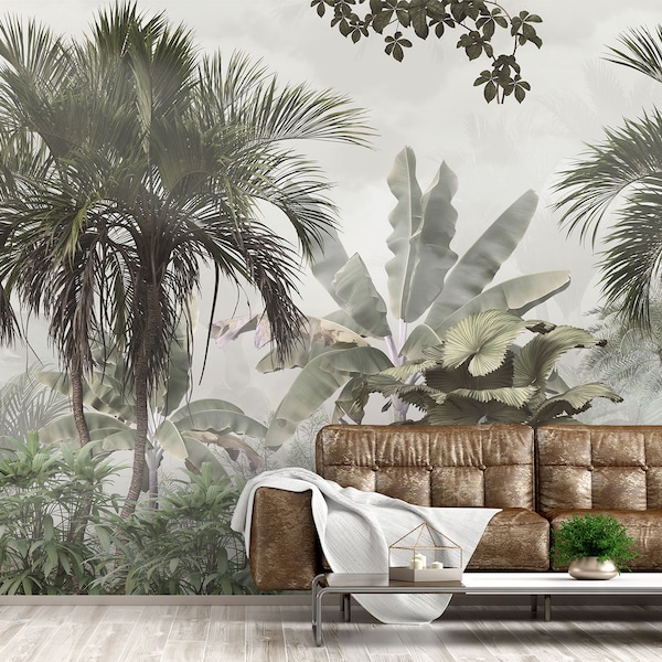Tropical Wall Mural Etsy