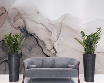 Papier Peint Adhésif 3D Abstrait Marbre – Autocollant Mural Amovible