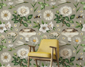 Retro selbstklebende Tapete, selbstklebende Tapete, selbstklebende Tapete, selbstklebende Tapete, Blumenbild #233