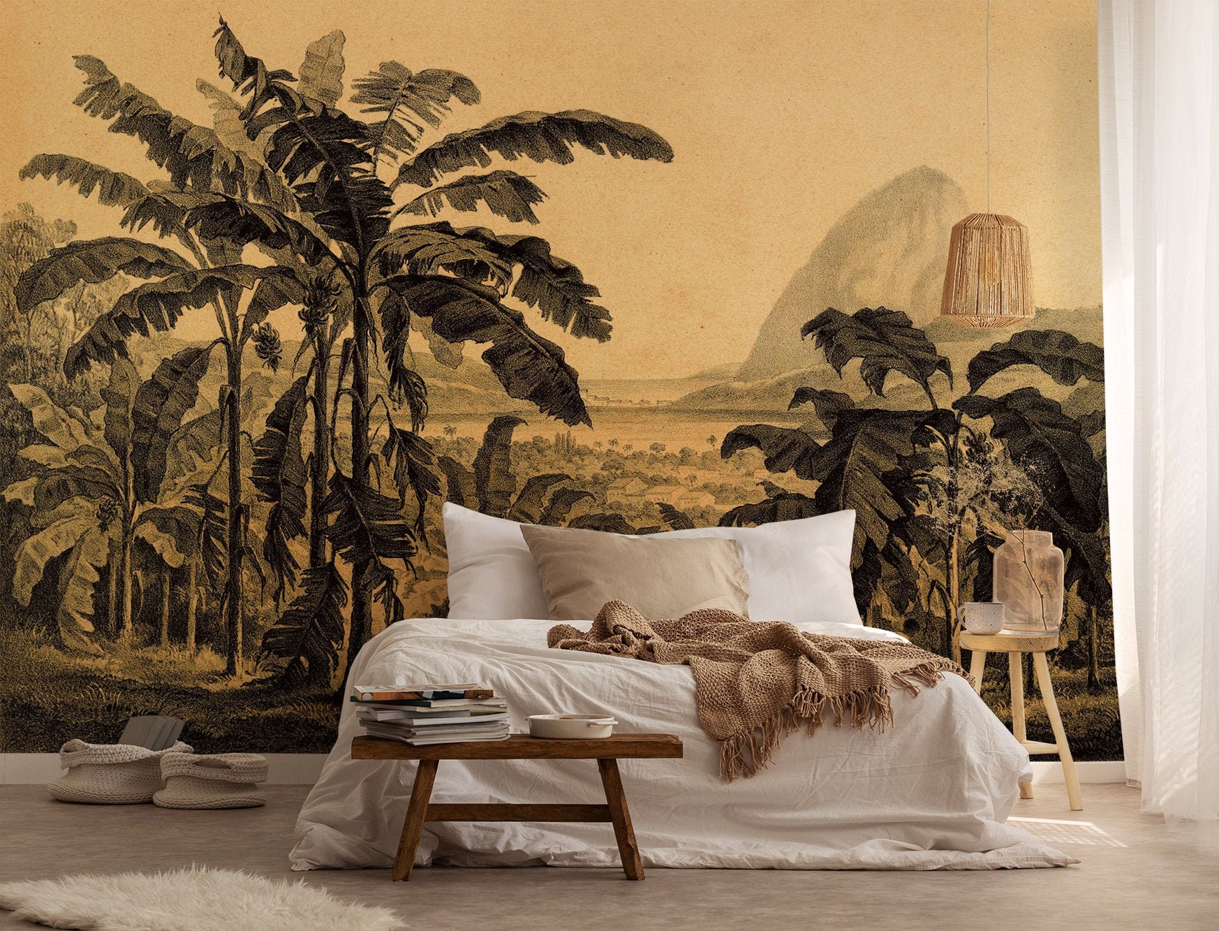 Tigre carina con piante rosa, image size:1746x1333