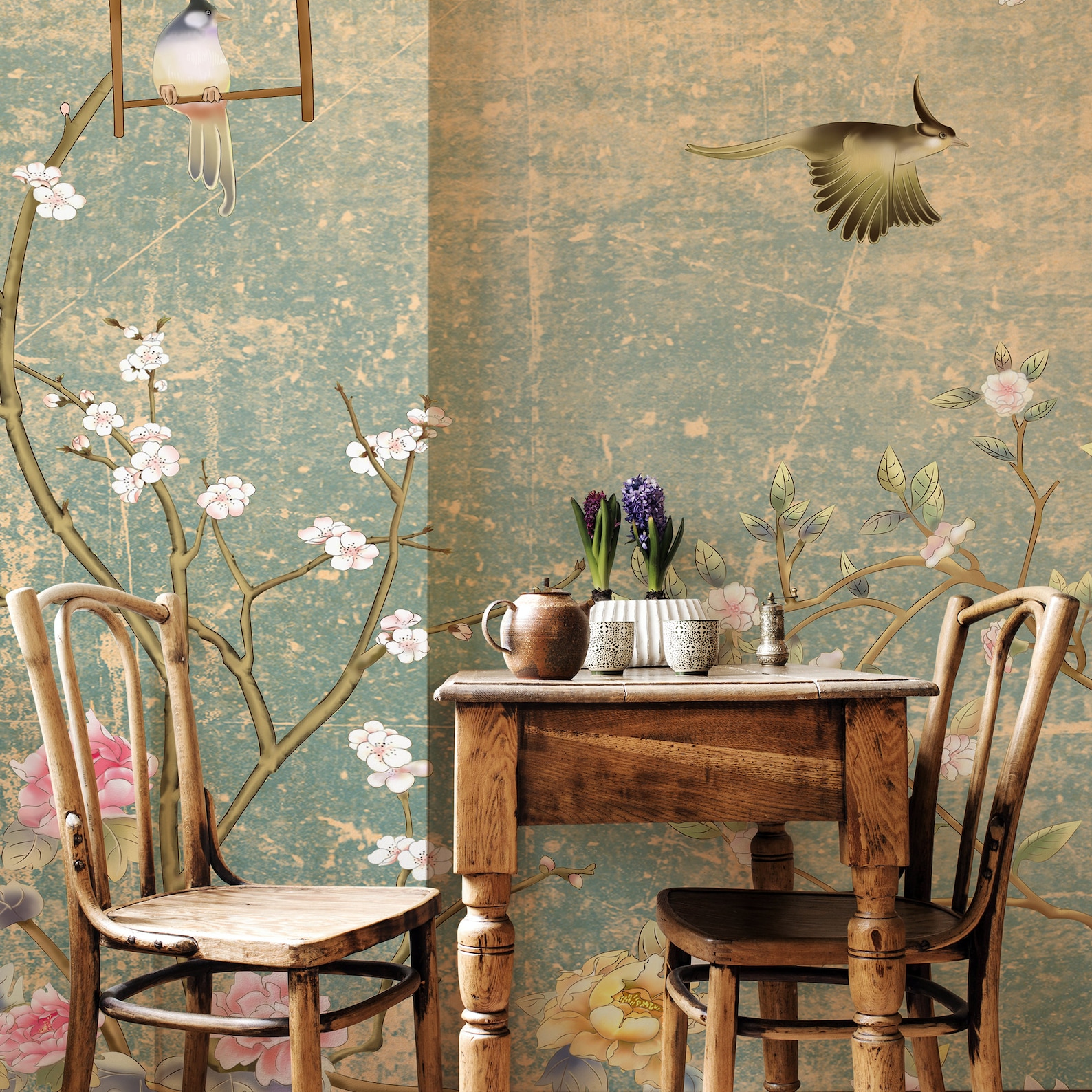 Secret Garden Wall Mural, Vintage Wallpaper, Peel and Stick Removable ...