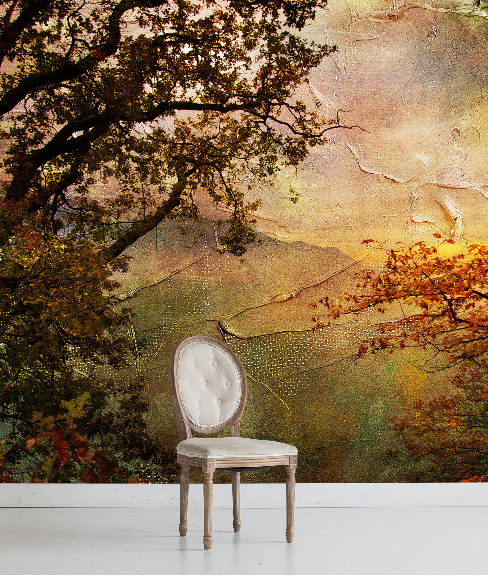RKSTN Décorations d'Automne pour la Maison Papier Peint Motif Auto-Adhésif 3D Bordure Décoration Murale Autocollant Amovible