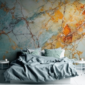Grunge wallpaper, vintage wall mural, old marble wallpaper, peel and stick, self adhesive or regular wallpaper #717