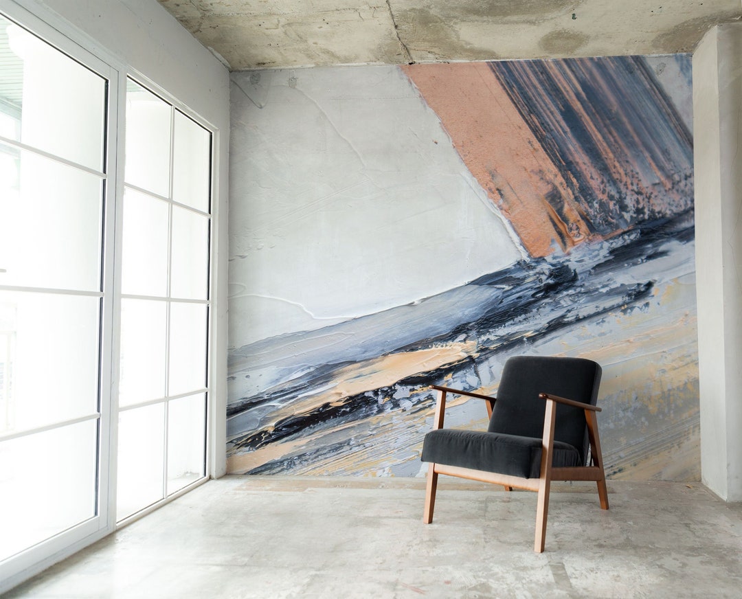 Abstract Painting Wallpaper, Self Adhesive, Peel and Stick Wallpaper ...
