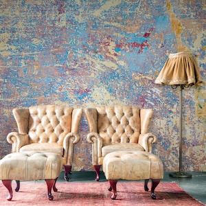 Vintage grunge wallpaper, abstract painting wall mural, concrete wallpaper, peel and stick, self adhesive or regular wallpaper #755