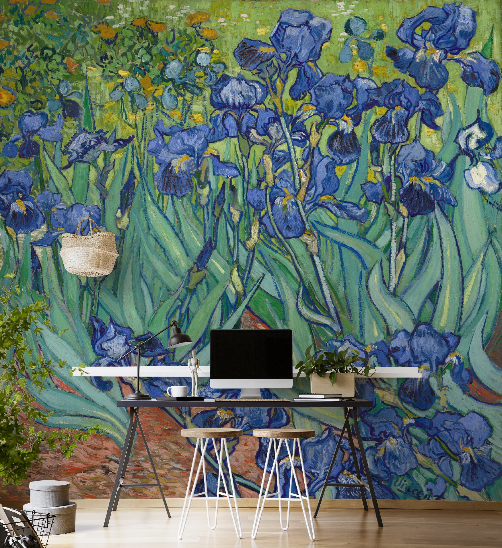 ゴッホ アイリス ウォールステッカー・壁紙シール・キャンバスアート