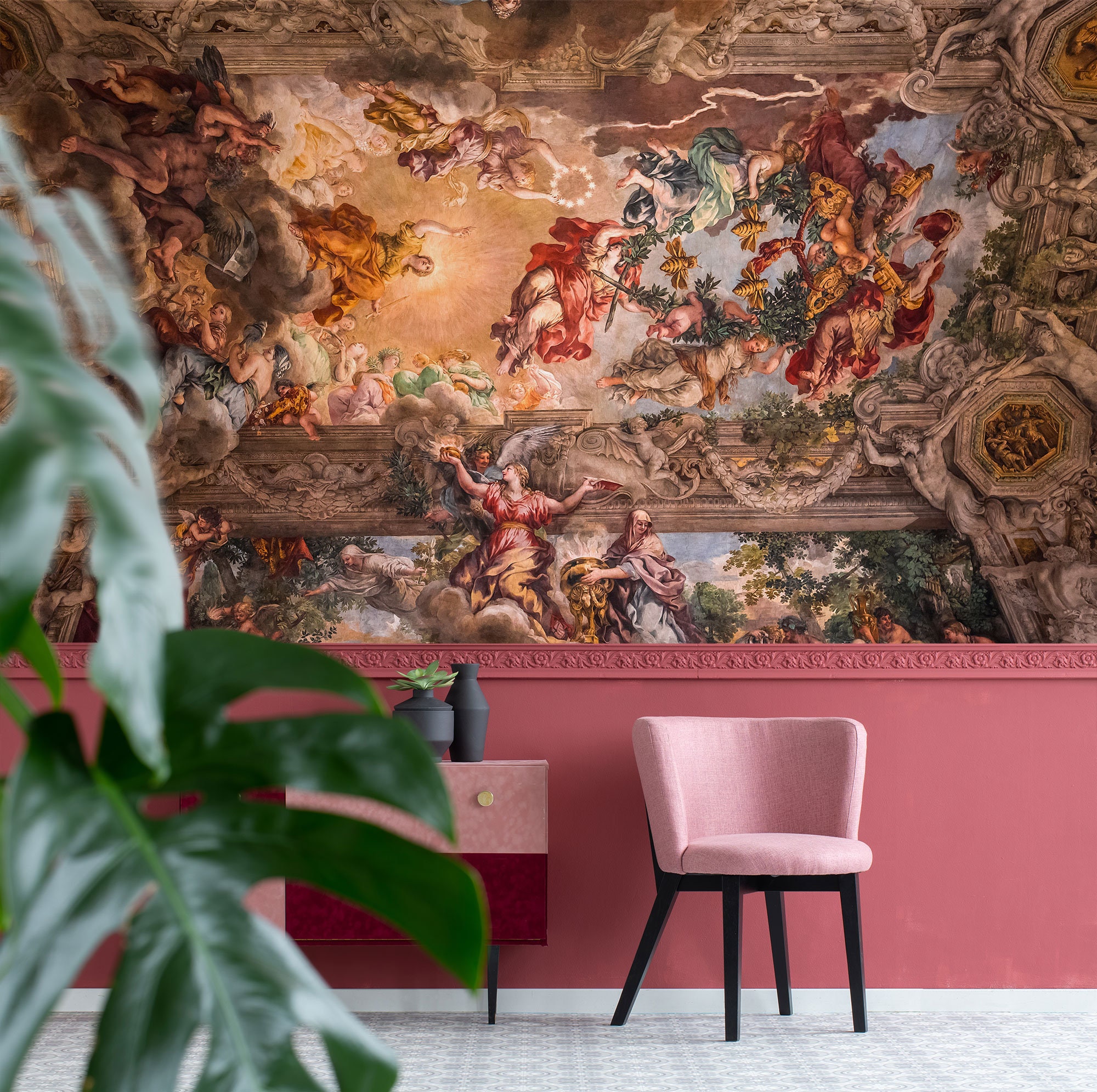 Renaissance Art Wallpaper, Cloud Wallpaper, Ceiling Wallpaper, Wall Art ...