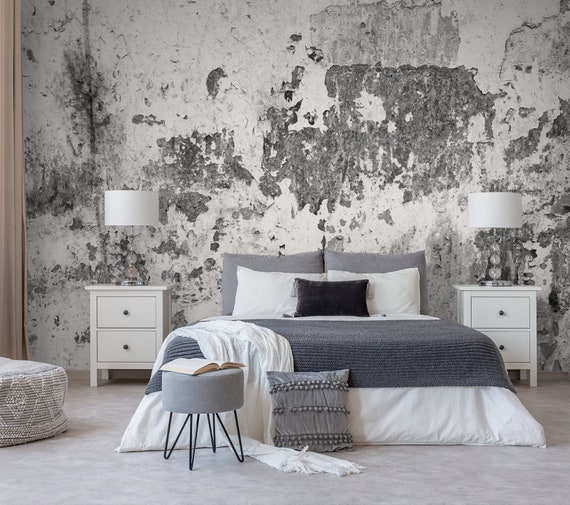 Grunge self adhesive wallpaper, vintage wallpaper, grunge wall art, removable wallpaper, peel and stick wallpaper, wallpaper mural #26