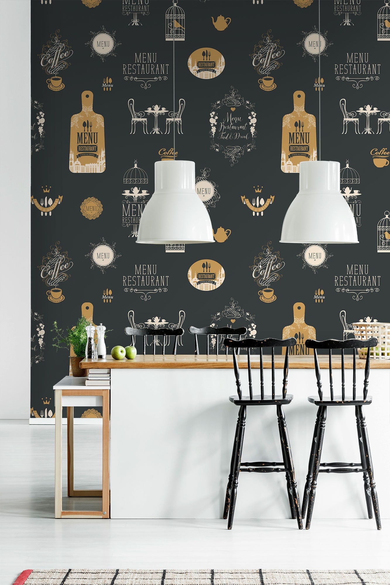 Heb geleerd uitlokken invoeren Vintage Restaurant Wall Mural Self Adhesive Wallpaper - Etsy Norway