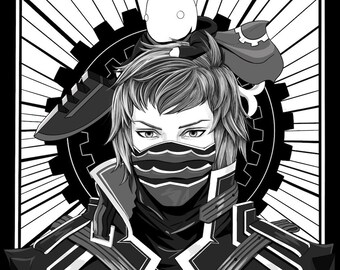 5 x 7" - Commander Kurasame