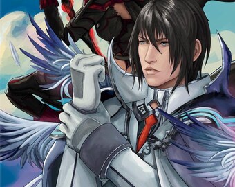 DFFOO-afdrukken van A4-formaat - Ignis+Kurasame, Aranea+Raines