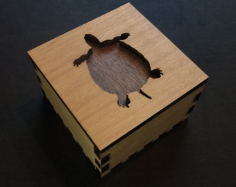 Turtle Wooden Box, Spirit Animal, Totem Animal, Power Animal, Turtle Spirit Animal, Jewelry Box, Keepsakes, Gift Box, Decor, Desk Accessory