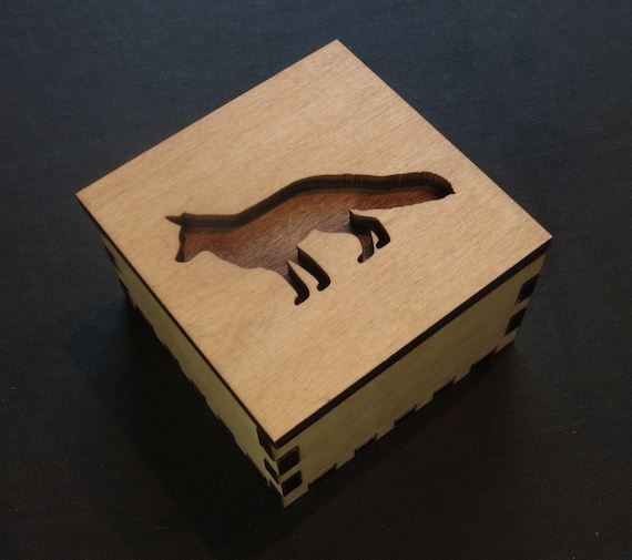 Fox Wooden Box, Spirit Animal, Totem Animal, Power Animal, Fox Spirit Animal, Jewelry Box, Keepsakes, Gift Box, Decor, Desk Accessory