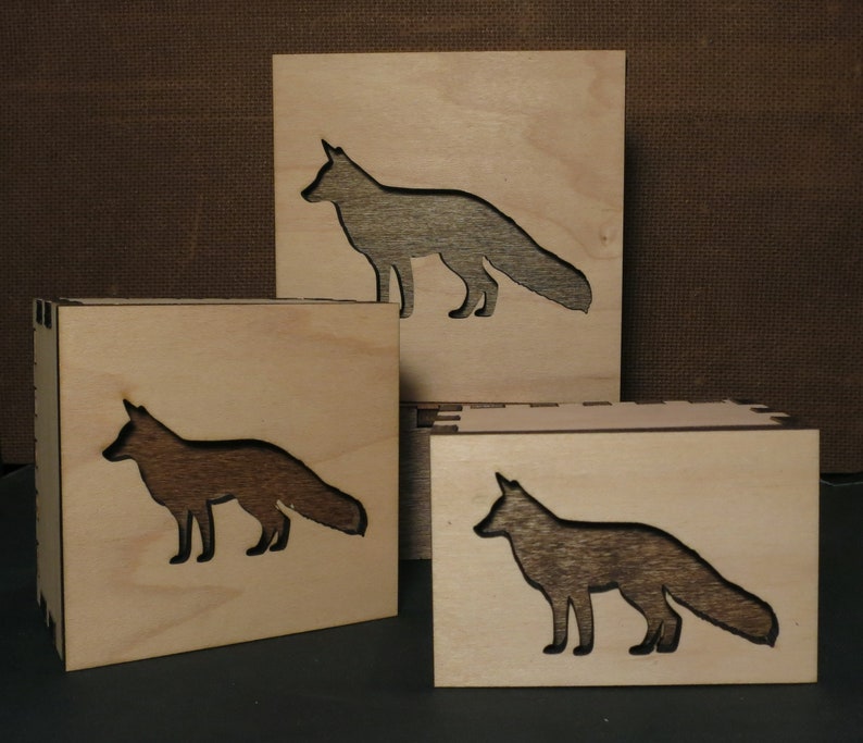 Fox Wooden Box, Spirit Animal, Totem Animal, Power Animal, Fox Spirit Animal, Jewelry Box, Keepsakes, Gift Box, Decor, Desk Accessory image 8