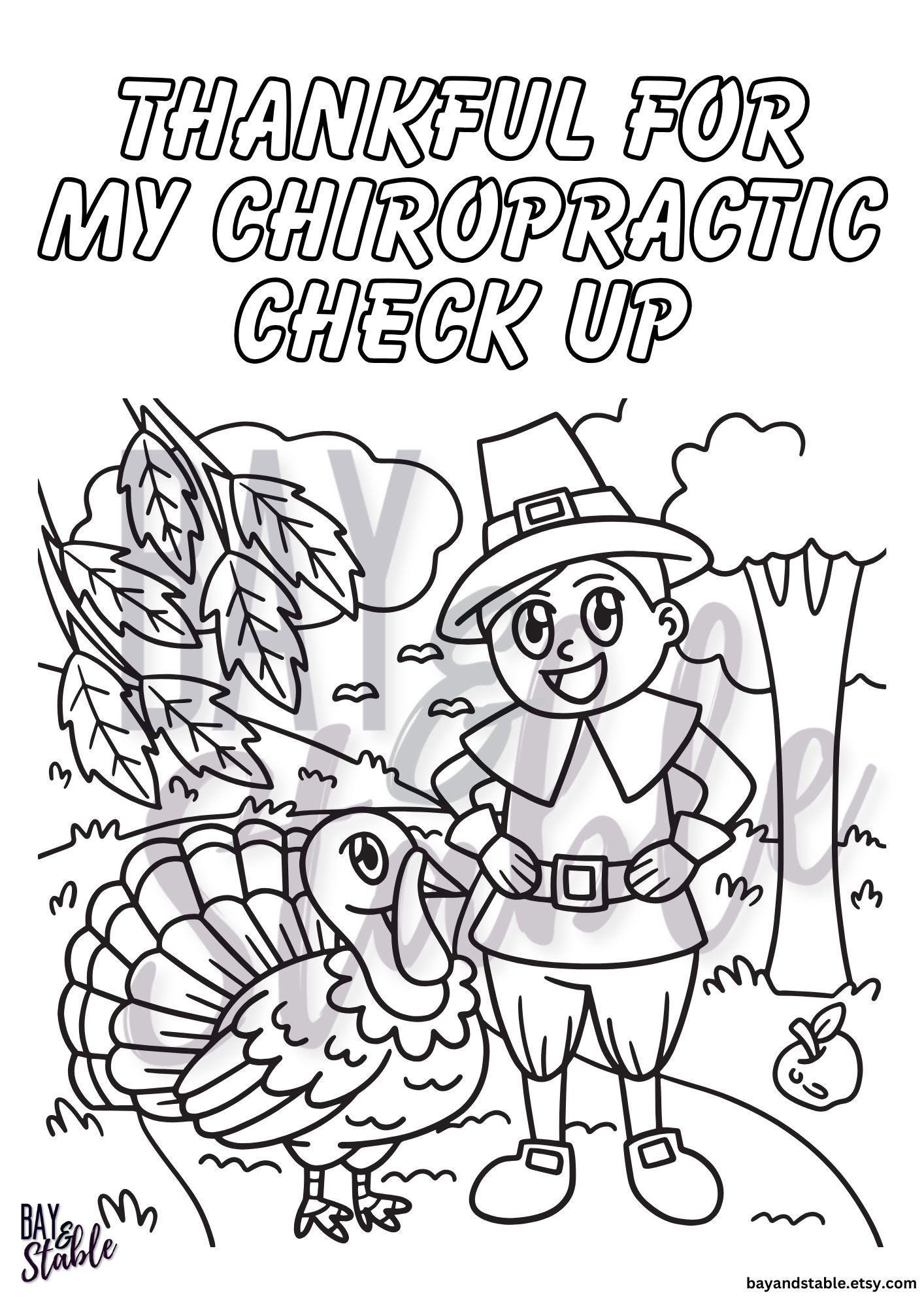 Chiropractic Thanksgiving Coloring Pages Chiropractor Coloring Sheets ...