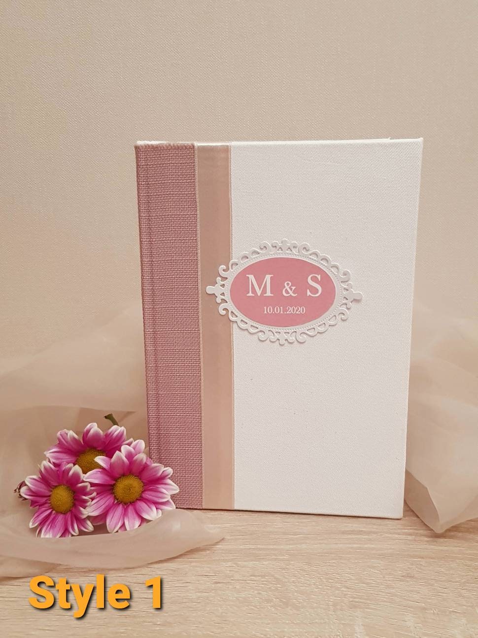 Unique Wedding Guest Book Fabric Guest Book Wedding Guest Etsy