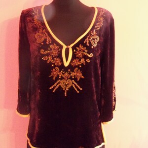 Classic Karen Millen Tiered Sheer Blouse UK8 Black JB006
