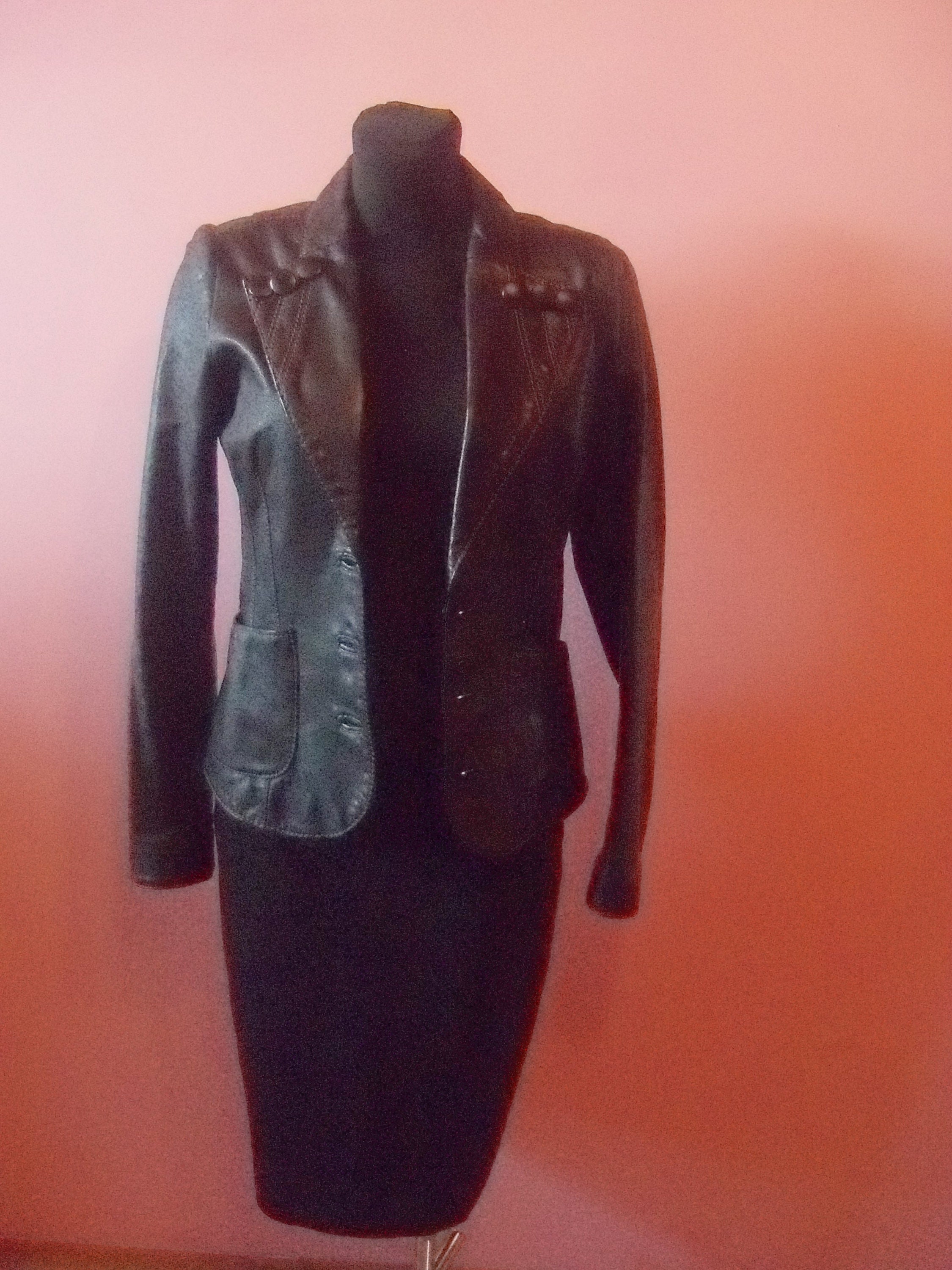 ジャケット・アウター 90s EMPORIO ARMANI Bi-color Leather JKT 90s ARMANI JEANS Leather Jacket | VOSTOK