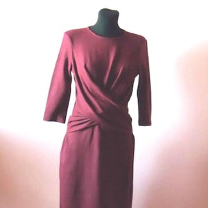 taylor swift burgundy dress Burgundy Taylor Swift Halter Pleated Dress Bridesmaid Wedding Celebrit –  Hoprom main image 1