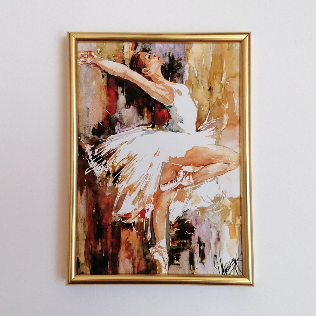 Ballerina Wall Art Art Print From Original Watercolor Painting ...