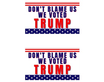 Anti Biden Bumper Sticker Window Decal 2-Pack, Not My President Anti-Joe Biden Sticker, Cars Trucks, SUVS, Great Gift Idea for Republicans