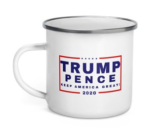 Funny Donald Trump Red Handle Ceramic Coffee Mug MAGA Re-Elect Trump Pence Gift 