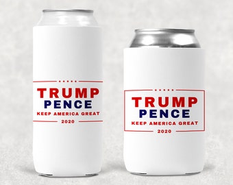 Details about   10 PC BULK Trump 2020 Beer koozie can cooler huggie beverage coozie RED  MAGA 